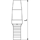 Schlosser JS tuinslang met slangstuk, DN25 (1 inch), messing
