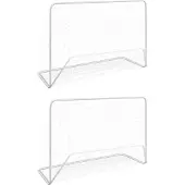 Syfax Voetbaldoelen 2 st met netten 182x61x122 cm staal wit