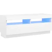 Sonstiges Tv-meubel met LED-verlichting 100x35x40 cm wit