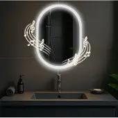 CLP Spiegel voor de badkamer, Karishma, set: zonder Bluetooth
