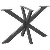 Syfax Eettafelpoot spider vorm 120x68x(72-73) cm staal antraciet