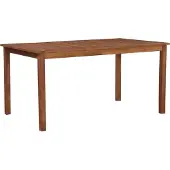 Syfax Tuintafel 150x90x74 cm massief acaciahout