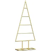 Syfax Metalen kerstboom met standaard Goud 60 cm Poedergecoat staal