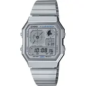 Casio Heren-/dameshorloge, zilverkleurig, -A130WE-7AEF