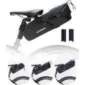 RockBros Waterdichte zadeltas, bagagetas voor fietsreizen, 3 liter, zwart