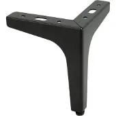 B&B Modern Line – Meubelpoot – Hoogwaardig Staal – Zwart Mat – 15 cm