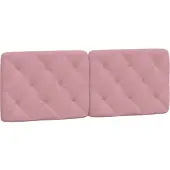 vidaXL Hoofdbordkussen 120 cm fluweel roze