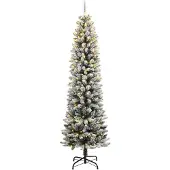Syfax Kunstkerstboom met 150 LED's en sneeuw 150 cm