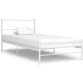 Syfax Bedframe metaal wit 100x200 cm