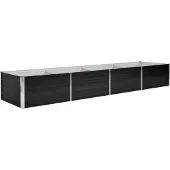 Syfax Plantenbak verhoogd 320x80x45 cm gegalvaniseerd staal antraciet