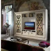 AEA Fernsehschrank Anbauwand Wohnwand TV Schrankwand Massivholz Modern Echtholz