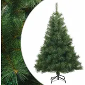 Syfax Kunstmatige Inklapbare Kerstboom Groen 120 cm PVC, staal