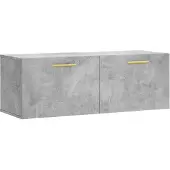 Syfax Wandkast 100x36,5x35 cm bewerkt hout betongrijs
