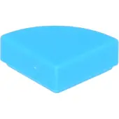LEGO 1x1 tegels, ronde hoek 25269 - 250 stuks, medium azuurblauw