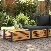 Prolenta Maison Exclusive - Tuintafel met kruk, massief acaciahout