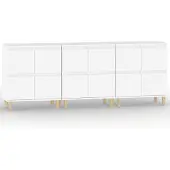 Syfax Dressoirs 3 st 60x35x70 cm bewerkt hout wit