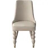 AEA Dunkel-Beige Essgruppe Designer Holz Esstisch x6 Stühle 7tlg Luxus Set