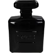 Kersten Vaas - Parfum fles - Zwart - Woonkamer - Badkamer - Kapper - Salon - Maten 20x9x30cm
