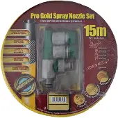 Sonstiges Tuinslang, geel, 15 meter, 1/2 inch, met spuitmondstuk + adapter