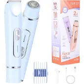 INF 2-in-1 Elektrisch Scheerapparaat & Bikinilijntrimmer voor Vrouwen - Draagbaar & Oplaadbaar