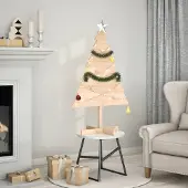 Prolenta Maison Exclusive - Kerstboom om te versieren, 110 cm, massief hout