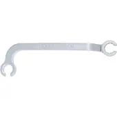 Bgs Dubbele ringsleutel, open, voor diesel injectieleidingen, 17 mm