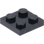 LEGO 2x2 Platen 3022 - 250 stuks, zwart