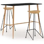 Prolenta Maison Exclusive - Barset, 3-delig, zwart