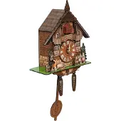 OEM Klokkenhuis, traditioneel houten ontwerp, automatische slingerbeweging, meerkleurig