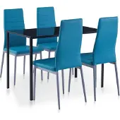 Prolenta Maison Exclusive - 5-delige eethoekset, blauw