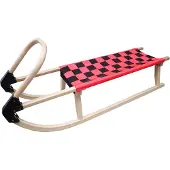 Kubisport Houten sleeën, 110 cm - rood