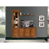 AEA Schrank Vitrine Holz Wohnzimmer Möbel TV Schrankwände Moderne Design Wohnwand