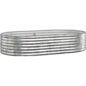 Syfax Plantenbak 175x100x36 cm gegalvaniseerd staal zilverkleurig