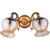 AEA Wandleuchte Wandlampe Wandleuchten Art Lüster Wand Lampen Gold Glas