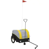 Syfax Fietstrailer 30 kg ijzer zwart en geel