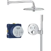 GROHE Precision SmartControl - Doucheset met inbouwthermostaat, diameter 26 cm, 3 jets, chroom 34878000