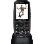Evolveo EasyPhone EG (2.4") Zwarte Seniorentelefoon (2.40", 32000 MB, 2G), Sleutel mobiele telefoon, Zwart