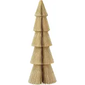 Viana Papieren kerstboom klein crème goud H30cm