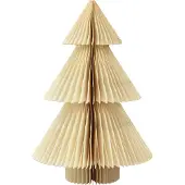 Viana Papieren kerstboom papieren kerstboom crème goud H30cm