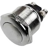 EDM metalen drukknop 2a 250v, zilverkleurig. Eén maat