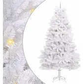 Syfax Kunstmatige Inklapbare Kerstboom Wit 300 cm PVC en staal