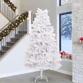 Prolenta Maison Exclusive - Kunstkerstboom, inklapbaar, wit, 300 cm, PVC en staal