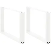 Syfax Salontafelpoten 2 st U-vormig 60x(42-43) cm staal wit