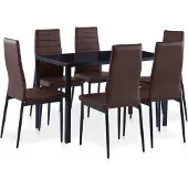 Prolenta Maison Exclusive - Eetset, 7-delig, bruin