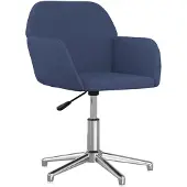 Syfax Kantoorstoel draaibaar stof blauw