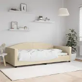 Prolenta Maison Exclusive - Dagbed, crème kleur, 100x200 cm, stof