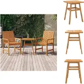 vidaXL Bijzettafel 45x45x60 cm, massief acaciahout - Tuintafels