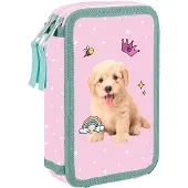 Oxybag Penál, 2 stuks, leeg, met dierenprint