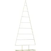 Syfax Metalen kerstboom met standaard Goud 211 cm Poedergecoat staal