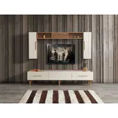 AEA Wohnwand Wohnzimmer Moderner Stil Möbel Wohnwände Regal 3tlg